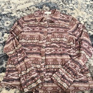 Buckle button up brand: gilded intent size medium